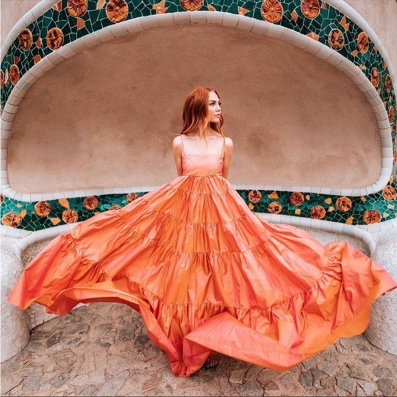 Free People Dresses & Skirts - Free People Silk Enough with the Tiers Maxi Dress